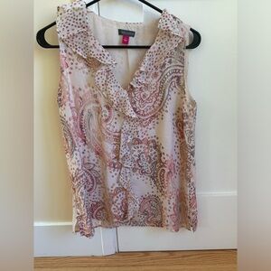 Size Small Vince Camuto Abstract Print Sleeveless Top